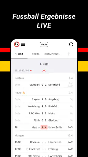 Fußball Ergebnisse (Footy) screenshot 1