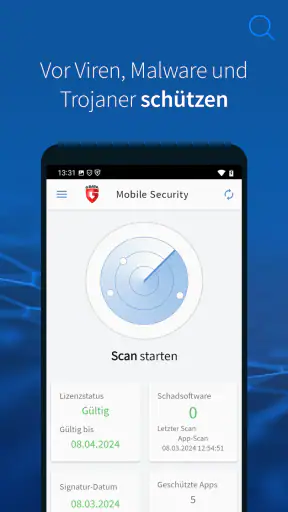 G DATA Mobile Security Light screenshot 1