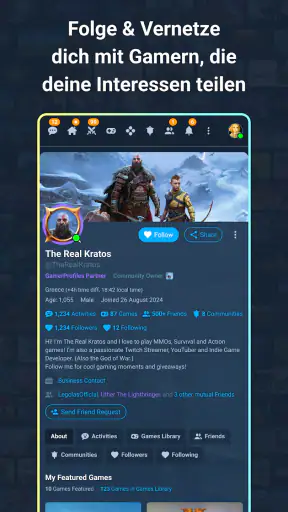 GamerProfiles: Share & Connect screenshot 2