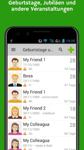 Geburtstage und Ereignisse screenshot 1