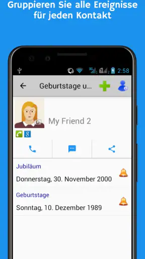 Geburtstage und Ereignisse screenshot 3