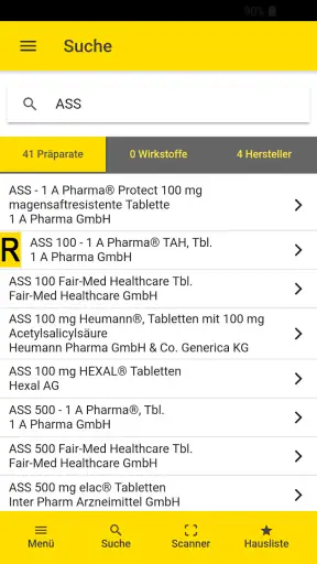 Gelbe Liste Medikamente App screenshot 2