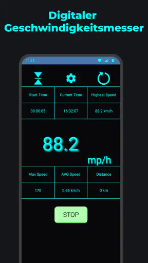 Geschwindigkeitsmesser GPS screenshot 2