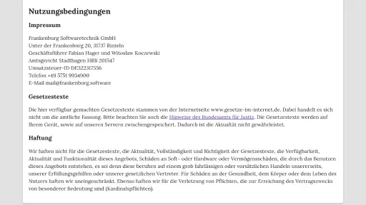Gesetze screenshot 9