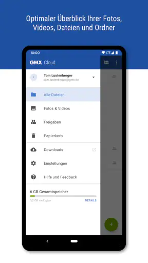 GMX Cloud screenshot 3