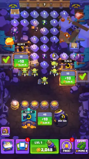 Gold & Goblins - Merge Spiele screenshot
