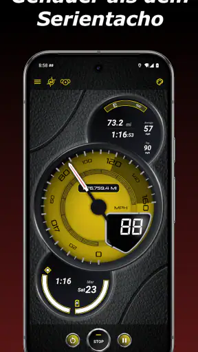 GPS Tacho & Kilometerzähler screenshot 3
