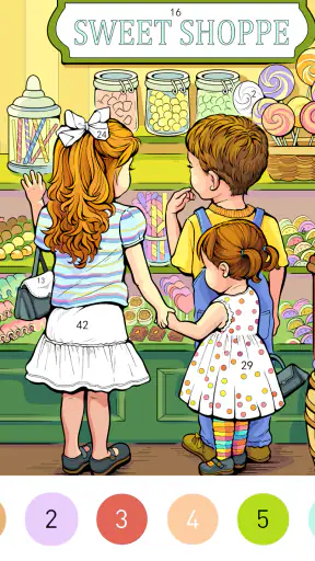 Whimsy Color By Number Game screenshot 10