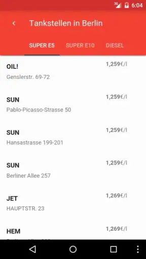 Günstig Tanken Preisvergleich screenshot 1