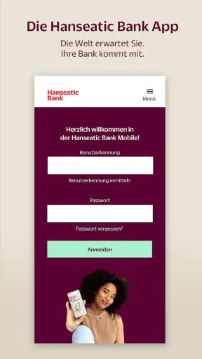 Hanseatic Bank Mobile screenshot 1
