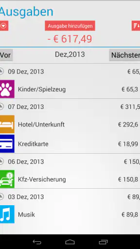 Haushaltsbuch & Ausgaben screenshot 9