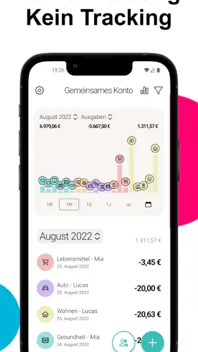 Haushaltsbuch Ausgaben Monee screenshot 2