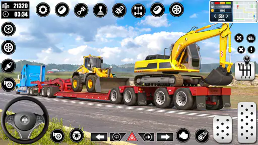 Heavy Truck Driving Cargo Game screenshot 8