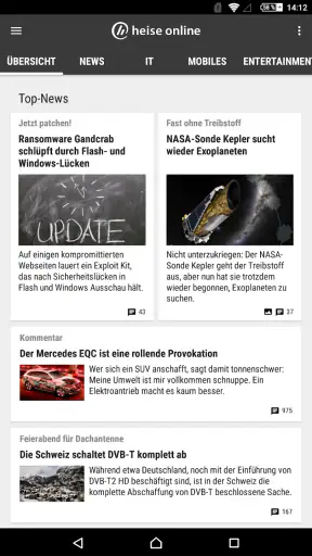 heise online - News screenshot 9
