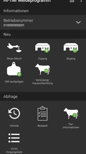 HI-Tier Meldeprogramm screenshot 2