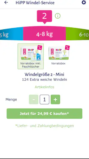 HiPP Windel App screenshot 3