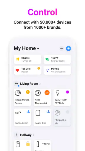 Homey – Besseres Smart Home screenshot 1