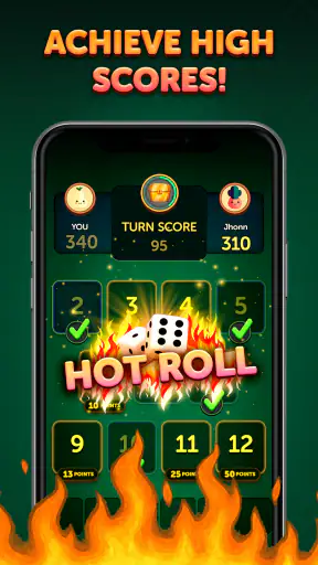 Hot Rolls Würfelstrategiespiel screenshot 3