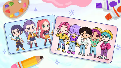 Idol Draw: Coloring Master screenshot 1
