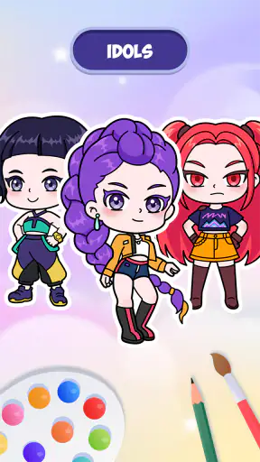 Idol Draw: Coloring Master screenshot 3