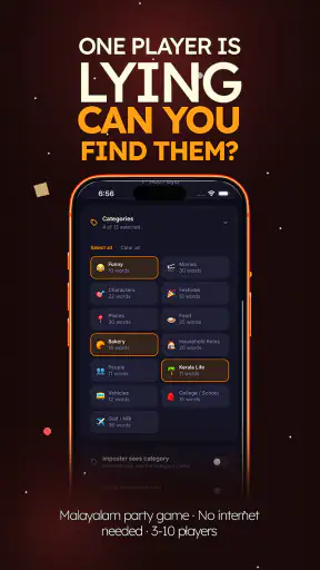 Imposter Game: Malayalam Party screenshot 8