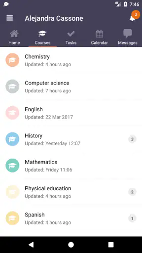 itslearning mobile screenshot 2