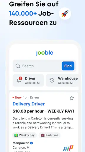 Jooble－Jobsuche & Jobbörse App screenshot 1