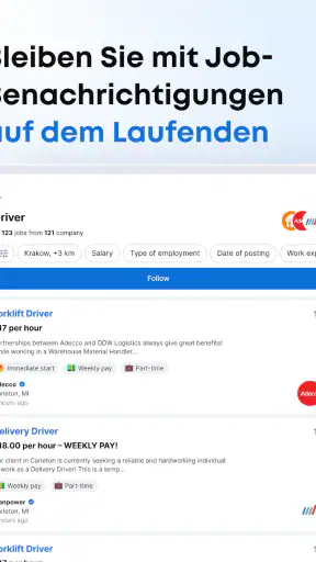 Jooble－Jobsuche & Jobbörse App screenshot 12