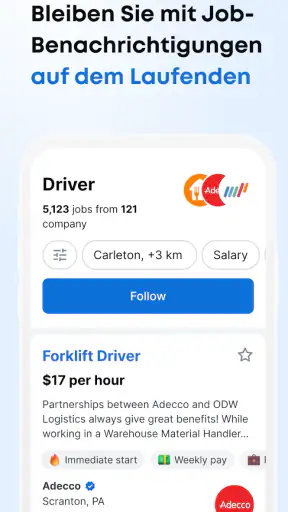 Jooble－Jobsuche & Jobbörse App screenshot 2