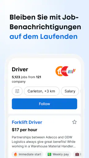 Jooble－Jobsuche & Jobbörse App screenshot 7