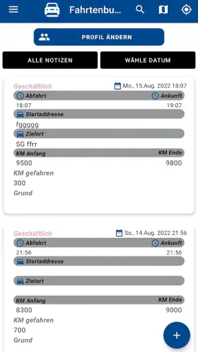 KFZ Fahrtenbuch Deutsch screenshot 10
