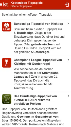 Kicktipp - Die Tippspiel App screenshot 2