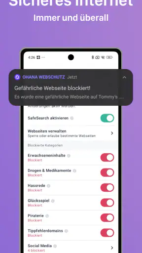 Kindersicherung App von Ohana screenshot 6