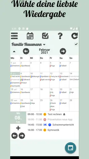 Klender, Familienagenda screenshot 4