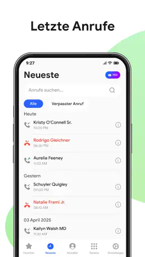 Kontakte: Telefon App screenshot 2