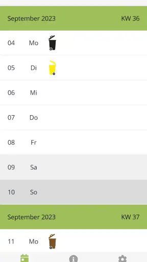 KsB Abfall- und Wertstoffapp screenshot 2