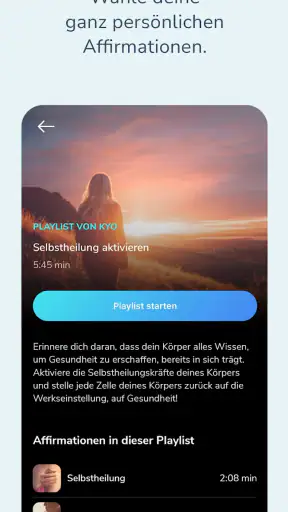 KYO. Affirmationen+Subliminals screenshot 4