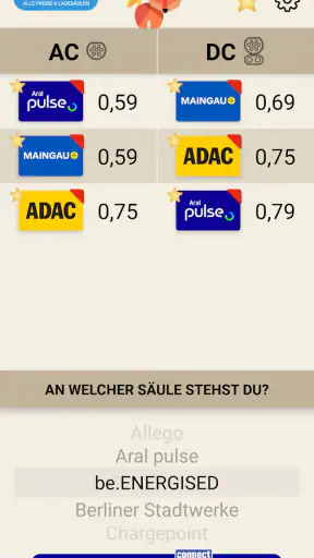 Ladefuchs: EV Strompreise screenshot 2