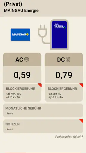 Ladefuchs: EV Strompreise screenshot 3