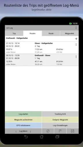 LD-Log - GPS Tracker & Logbuch screenshot 10