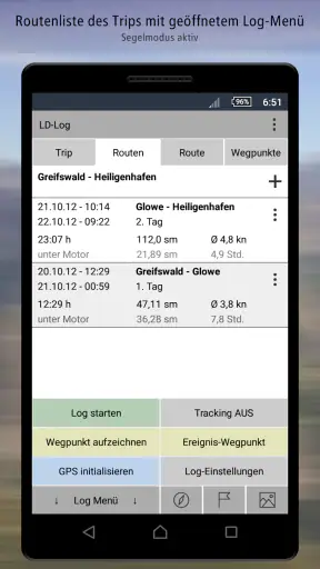 LD-Log - GPS Tracker & Logbuch screenshot 2