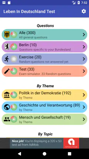 Leben In Deutschland Test screenshot 1