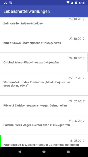 Lebensmittelwarnung screenshot 4