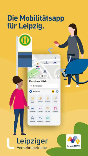 LeipzigMOVE - ÖPNV & Sharing screenshot 1