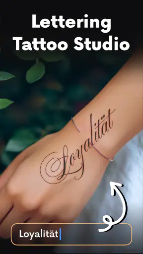 lettering Tattoo - Font Design screenshot 1