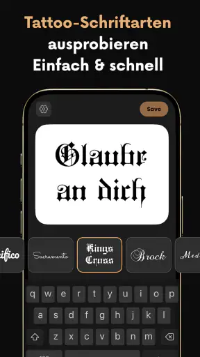 lettering Tattoo - Font Design screenshot 3