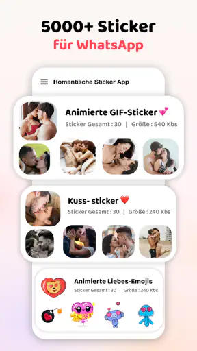 Liebessticker Kuss WASticker screenshot 4
