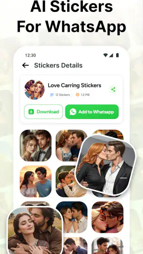 Love Romantic Kiss WAStickers screenshot 2