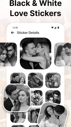 Love Romantic Kiss WAStickers screenshot 3