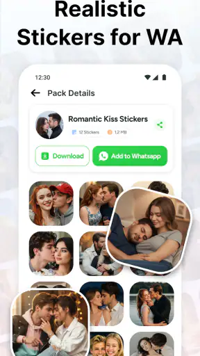 Love Romantic Kiss WAStickers screenshot 5